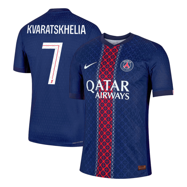 KVARATSKHELIA #7 Пари Сен Жермен Домакинска Тениска 2025/26 Authentic