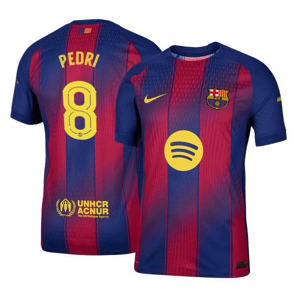 PEDRI #8 Барселона Домакинска Тениска 2025/26 Authentic - UCL