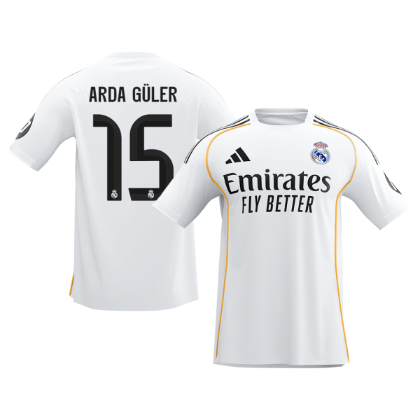 ARDA GÜLER #15 Реал Мадрид Домакинска Тениска 2025/26
