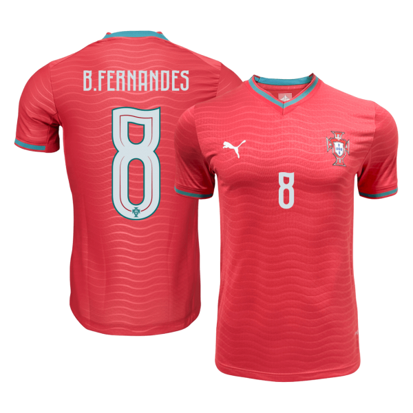 B.FERNANDES #8 Португалия Домакинска Тениска - Световно 2026 Authentic