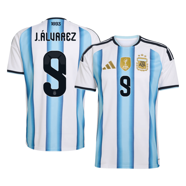 J.ÁLVAREZ #9 Аржентина Домакинска Тениска - Световно 2026