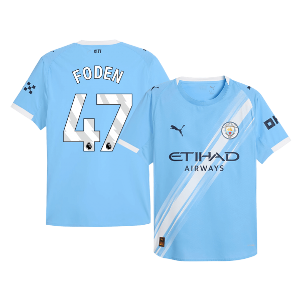 FODEN #47 Манчестър Сити Домакинска Тениска 2025/26 Authentic