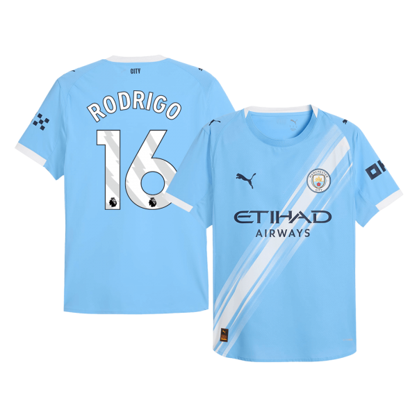 RODRIGO #16 Манчестър Сити Домакинска Тениска 2025/26 Authentic