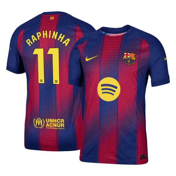RAPHINHA #11 Барселона Домакинска Тениска 2025/26 Authentic