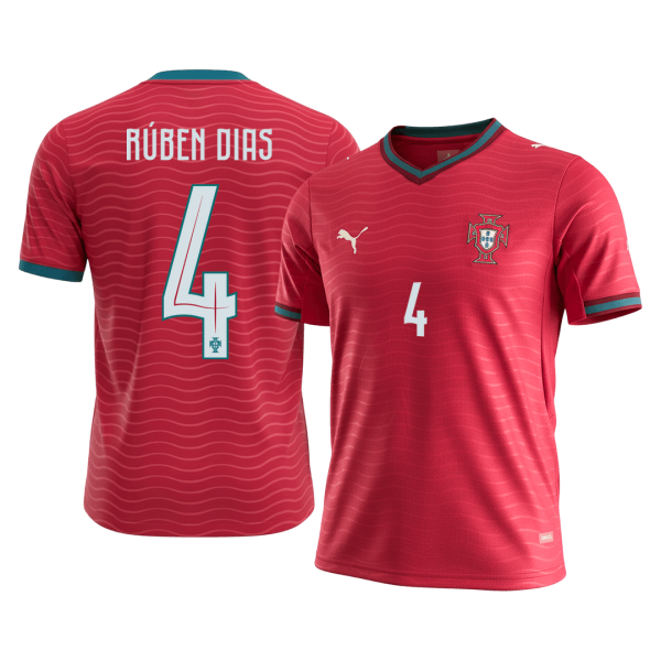 RÚBEN DIAS #4 Португалия Домакинска Тениска - Световно 2026