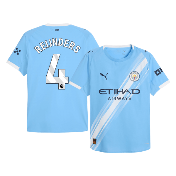 REIJNDERS #4 Манчестър Сити Домакинска Тениска 2025/26 Authentic