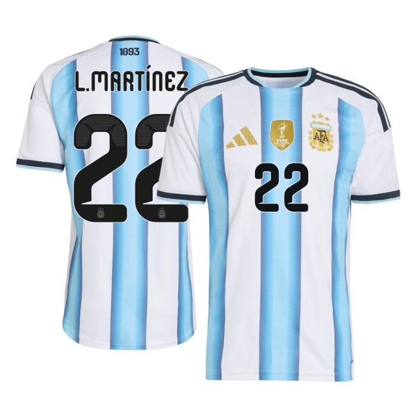 L.MARTÍNEZ #22 Аржентина Домакинска Тениска - Световно 2026 Authentic