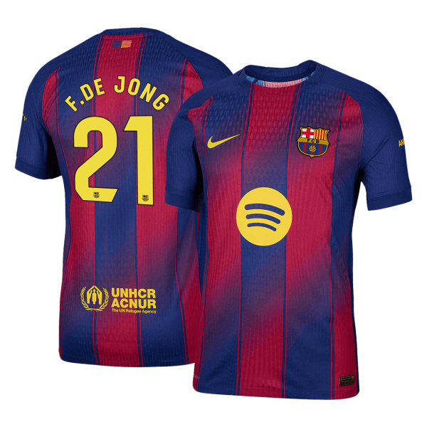F.DE JONG #21 Барселона Домакинска Тениска 2025/26 Authentic
