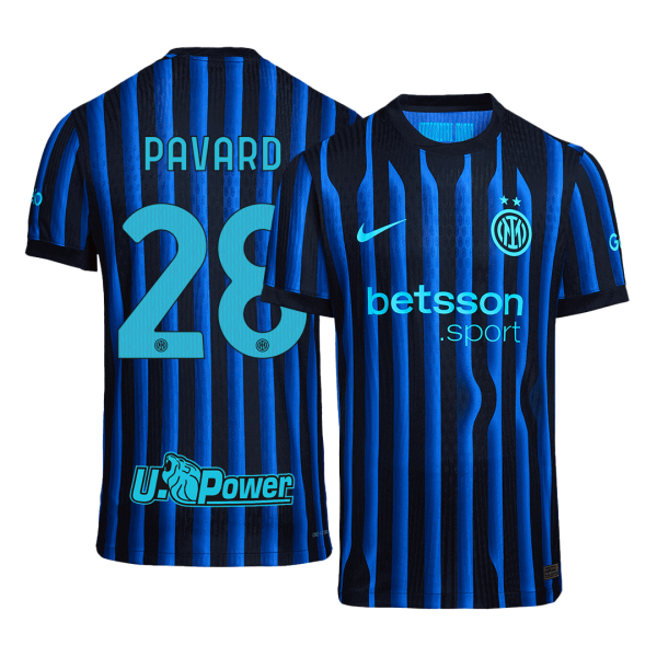 PAVARD #28 Интер Милано Домакинска Тениска 2025/26 Authentic
