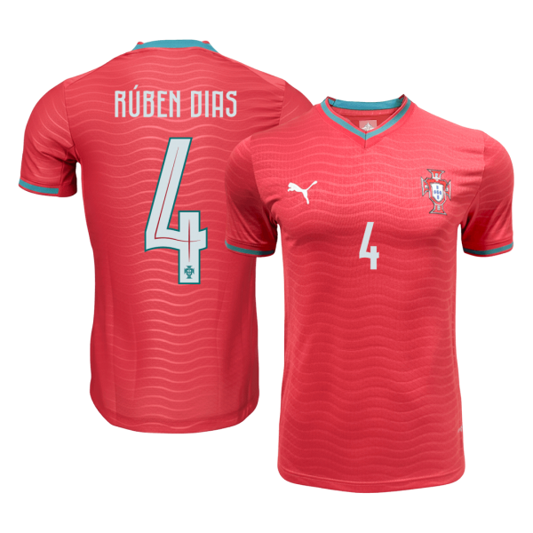 RÚBEN DIAS #4 Португалия Домакинска Тениска - Световно 2026 Authentic