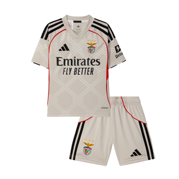 Benfica Гостуваща Футболен екип 2025/26 Детско